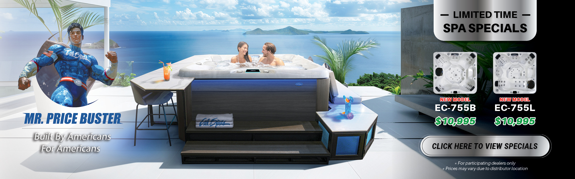 Calspas hot tub being used in a family setting - Birmingham